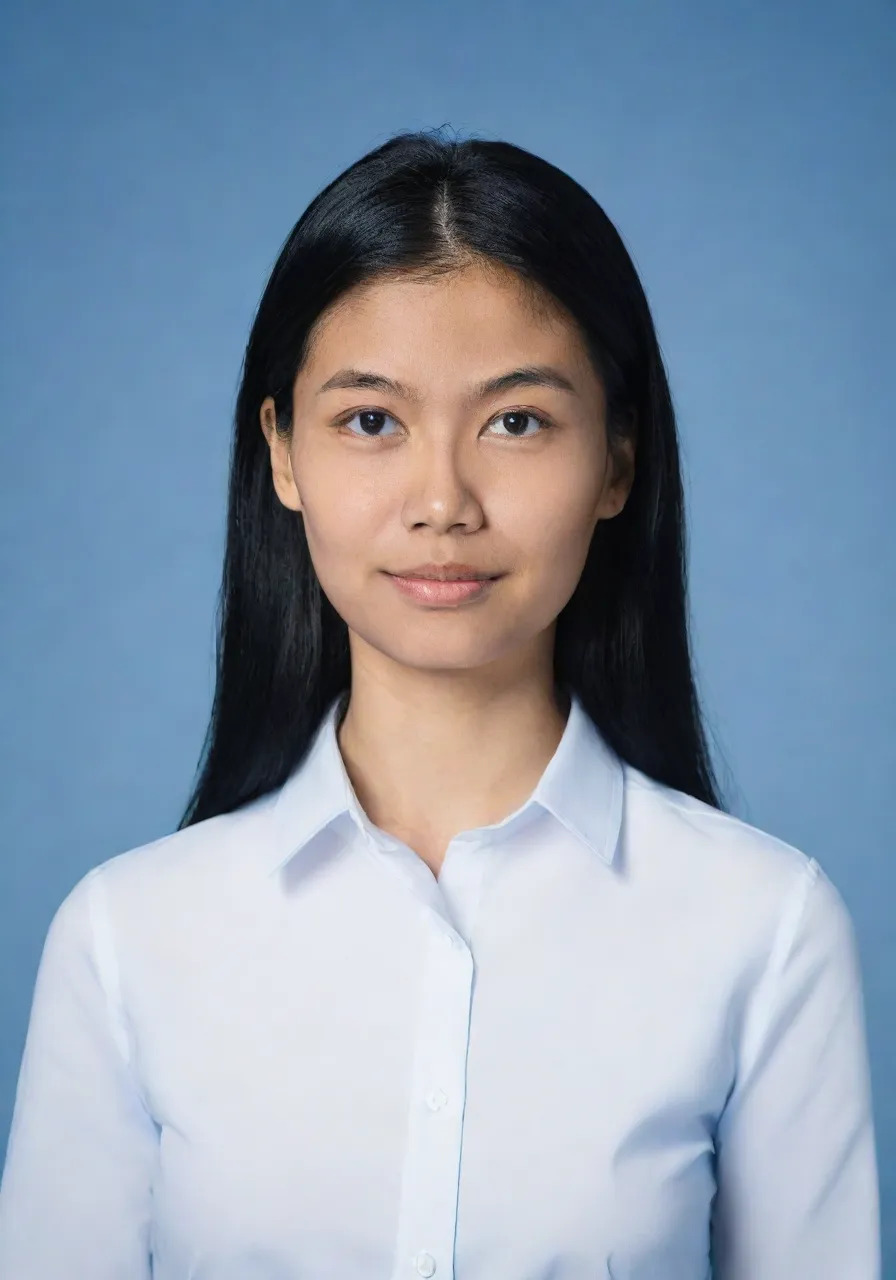 A modern desk setup with a laptop and a plant